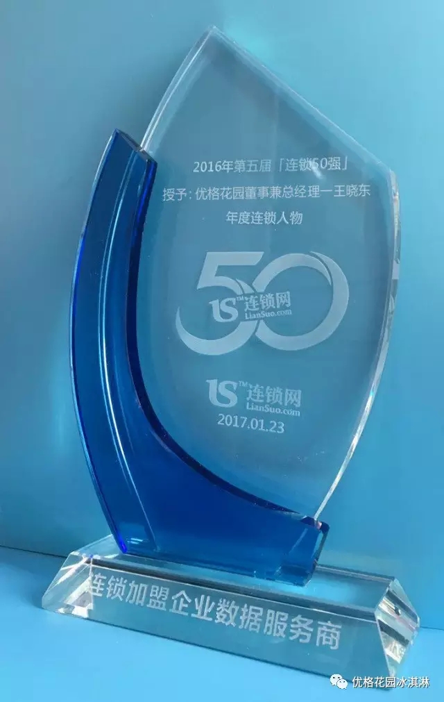 喜讯：贺优格花园获得“连锁50强”荣誉奖项