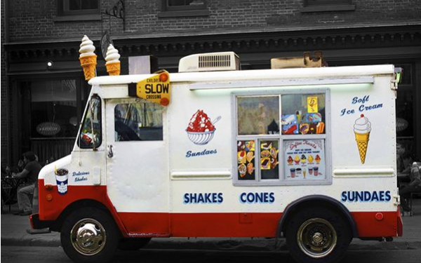 冰淇淋小吃车