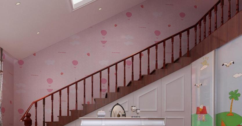 赛古楼梯粉色