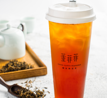 董菲菲榴莲奶盖茶