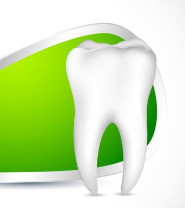牙齿保健绿色