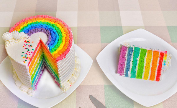 彩虹蛋糕口感好