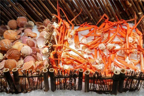 夏威夷海鲜自助餐厅螃蟹