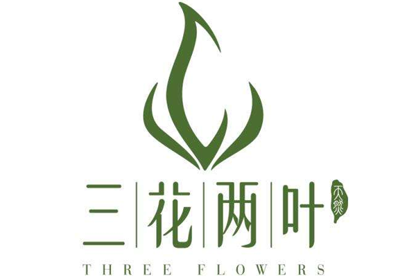 三花两叶 logo