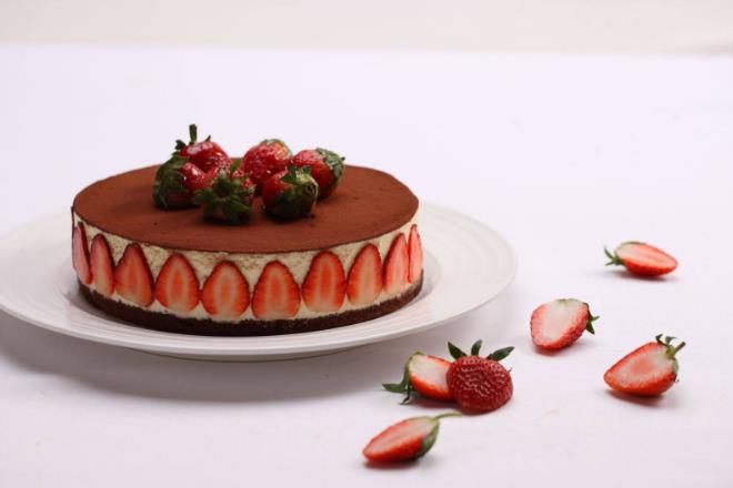 蛋糕草莓慕斯
