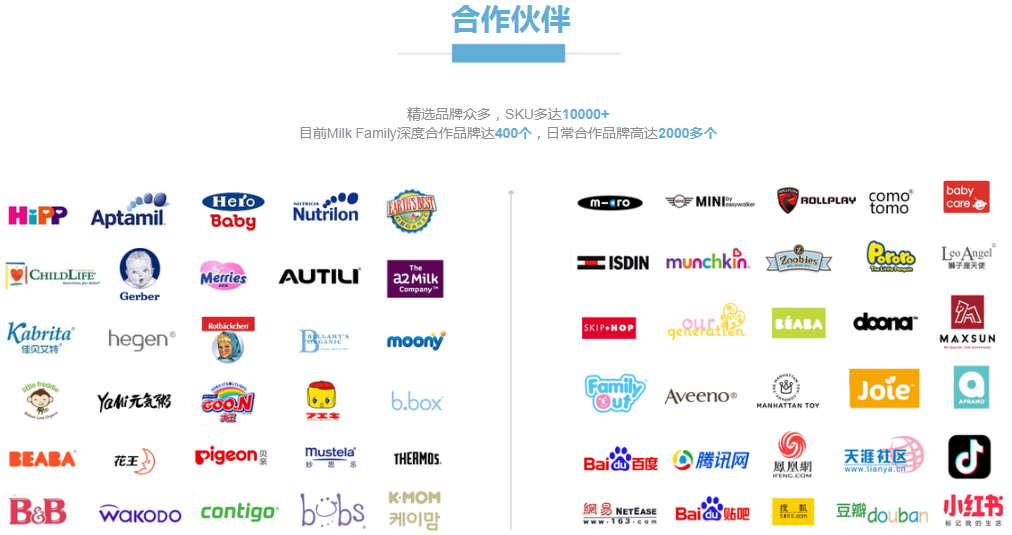 Milk Family進口母嬰連鎖合作伙伴 Milk Family進口母嬰連鎖合作伙伴