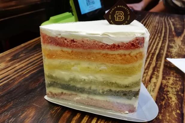蛋糕彩虹切片蛋糕