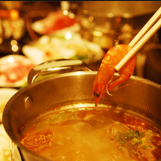 传统火锅虾