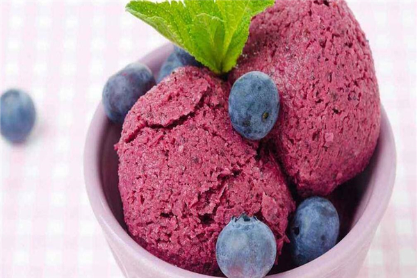 蓝莓雪派冰淇淋品质