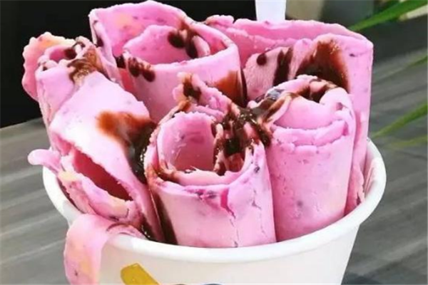 THEHIGH炒冰淇淋卷粉色