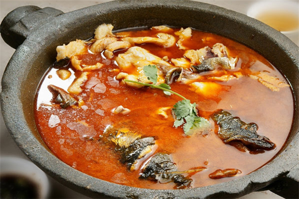 川江石锅鱼红汤