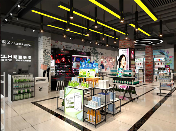 精妆联华化妆品集合店 消费者的一站式购物场所