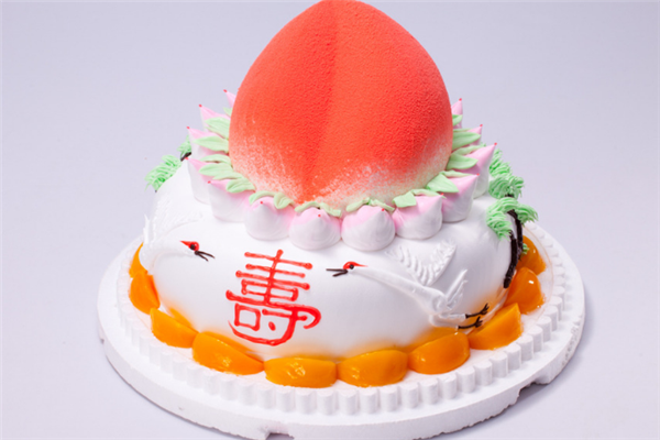 长寿蛋糕寿桃