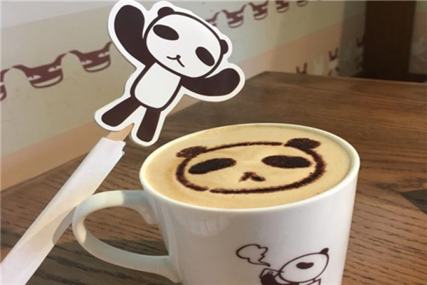 台客屋熊猫奶茶展示