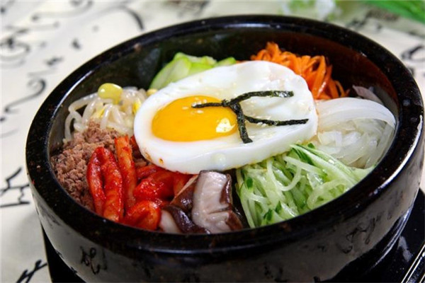 硅卡咕韩式快餐展示