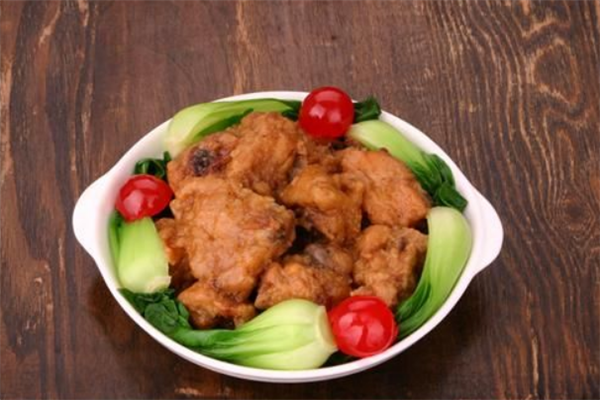 百味轩黄焖鸡装盘