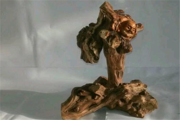 麻梨疙瘩根雕工艺品展示