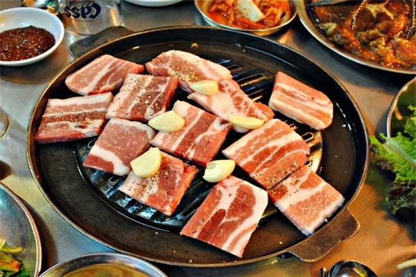 金草帽韩式烤肉五花肉