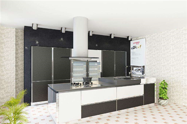 斯沃德德式不锈钢整体厨柜设计