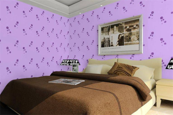 乐屋雅蒂液体壁纸紫色