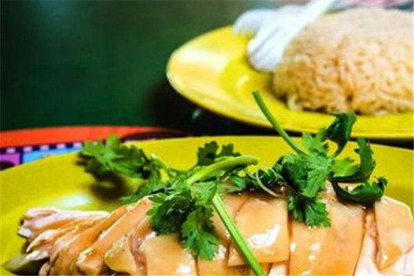 新加坡融记海南鸡饭香菜