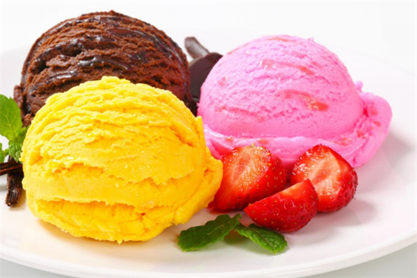 花式冰淇淋彩色