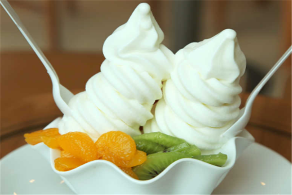 酸奶冰激凌店香草