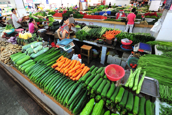 新桥市场绿色蔬菜