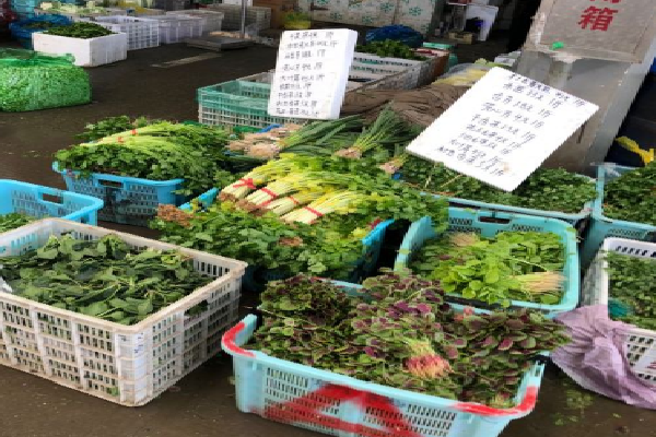 九亭农贸市场新鲜蔬菜