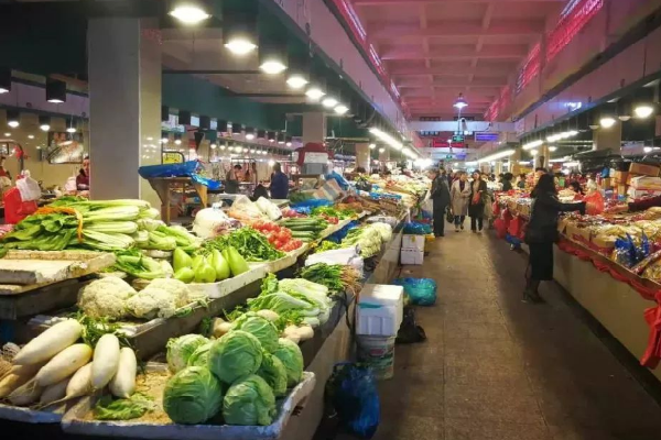 西法华农贸市场蔬菜区