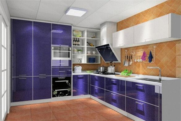 西雅厨柜紫色