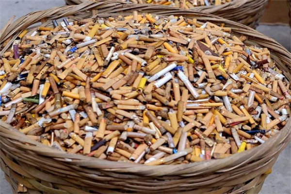  Conscientious cigarette end recycling project