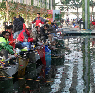 室內(nèi)垂釣館環(huán)境好