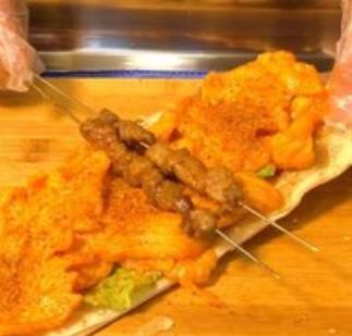 羊肉串夾燒餅健康