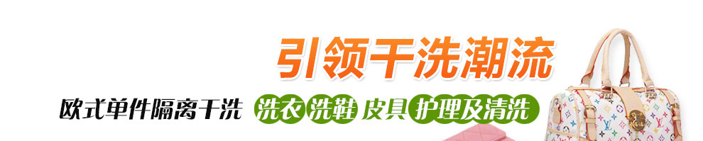 技术一流 引领干洗潮流/欧式单件隔离干洗 洗衣 洗鞋 皮具 护理及清洗